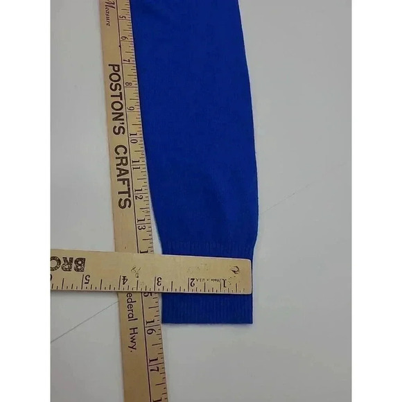 Talbots Lightweight Sweater Women's Size Petite Small Blue Button Accents - Picture 5 of 6